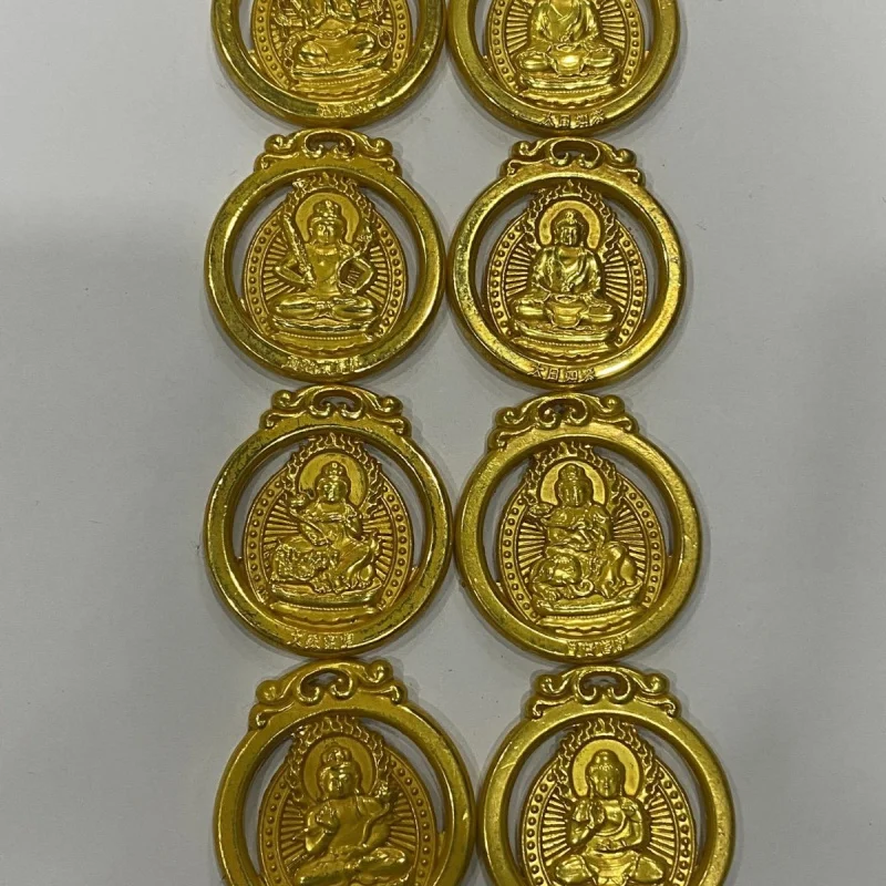 Wholesale Antique Antique Collection Copper Gilt Auspicious Tibetan Style Eight Patron Saints Pendant Ornaments
Wholesale Antique Antique Collection Copper Gilt Auspicious Tibetan Style Eight Patron Saints Pendant Ornaments