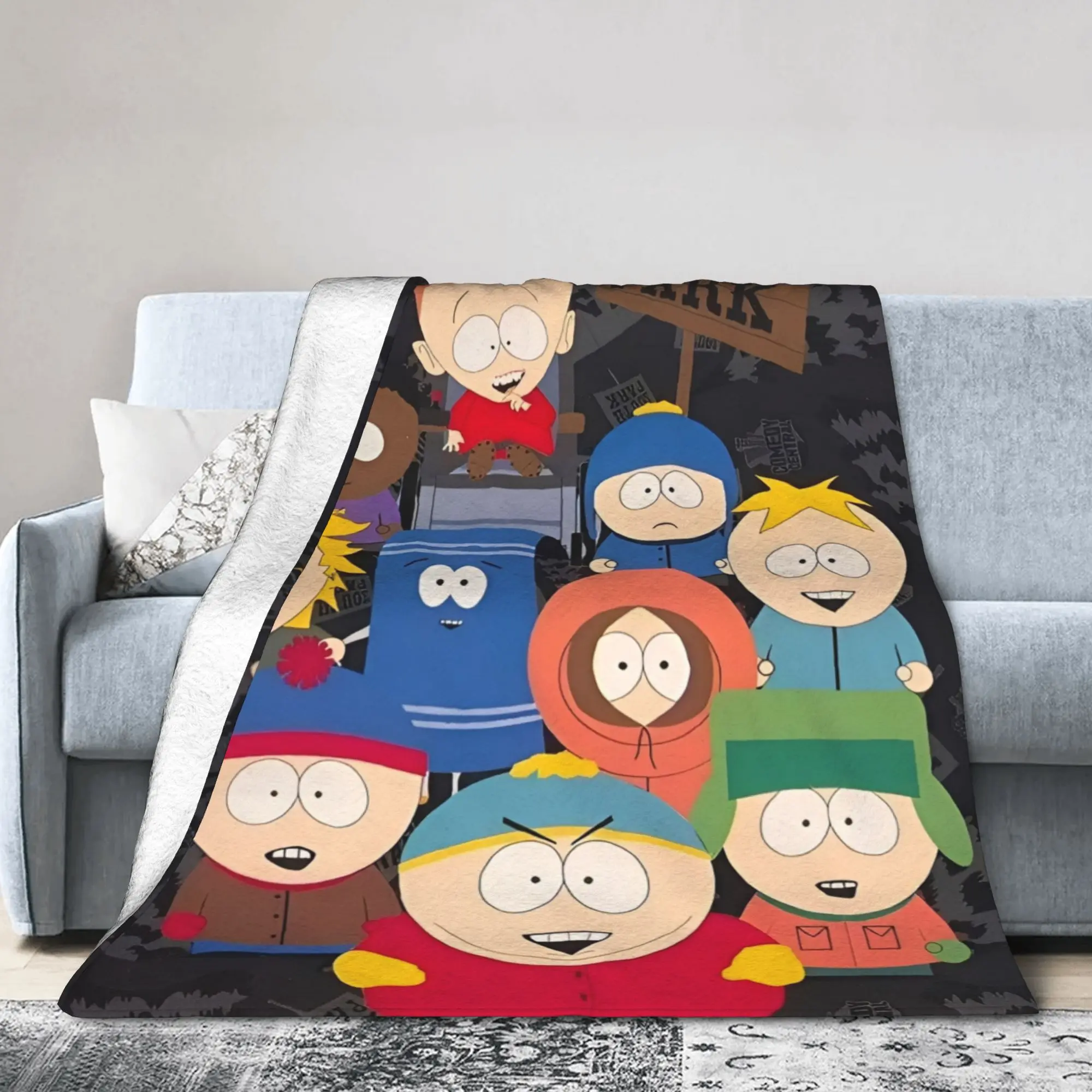 Cartoon Anime Hilarious Chaos Fleece Blanket Awesome Southparks Throw Blanket for Home Hotel Sofa 150*125cm Rug Piece
Cartoon Anime Hilarious Chaos Fleece Blanket Awesome Southparks Throw Blanket for Home Hotel Sofa 150*125cm Rug Piece