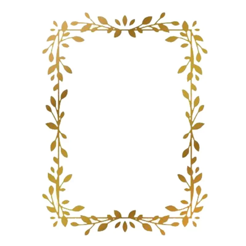 Exquisite Leaf Frame Hot Foil Plate Metal Cutting Dies Scrapbooking for Paper Making Frames Card Craft no Stamp
Exquisite Leaf Frame Hot Foil Plate Metal Cutting Dies Scrapbooking for Paper Making Frames Card Craft no Stamp