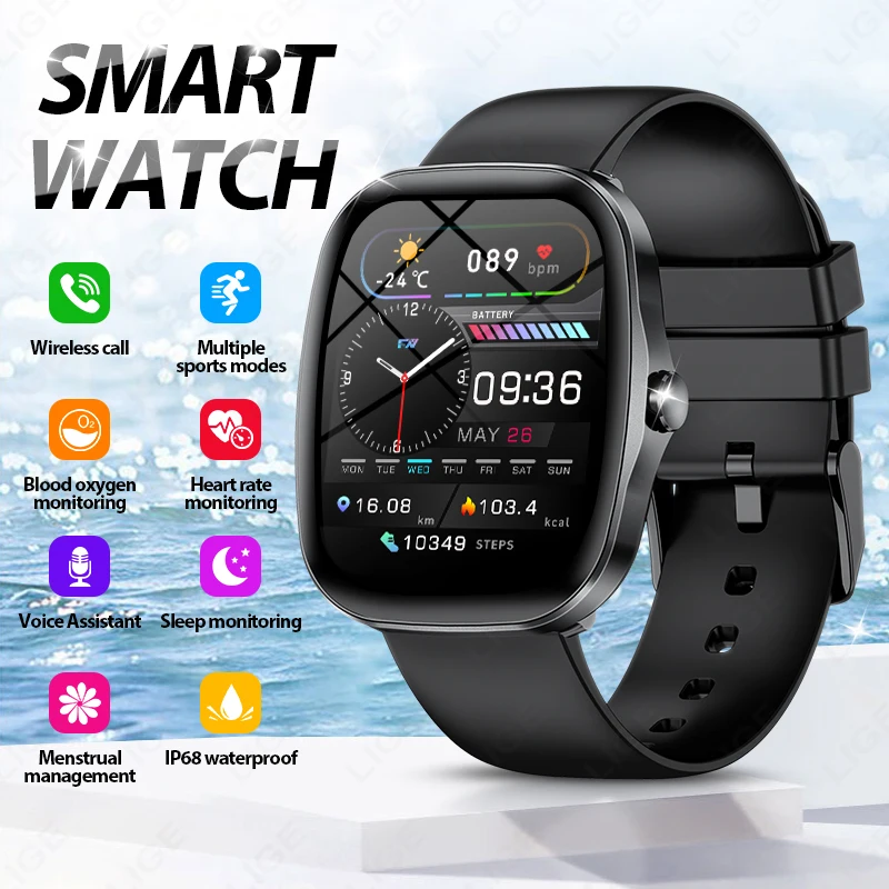LIGE NEW Smart Watch Full Touch Screen Sport Fitness Sleep Tracker Bluetooth Call Information Smartwatch For Women Reloj Mujer
LIGE NEW Smart Watch Full Touch Screen Sport Fitness Sleep Tracker Bluetooth Call Information Smartwatch For Women Reloj Mujer