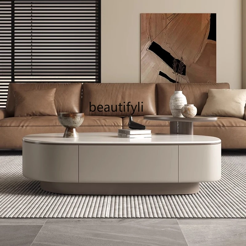 Italian marble coffee table combination new living room home light luxury modern high sense
Italian marble coffee table combination new living room home light luxury modern high sense