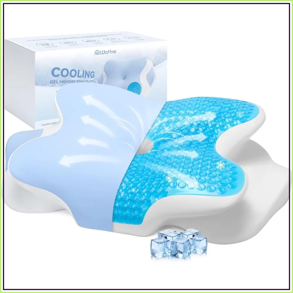 2026 Cooling Memory Foam Pillow with Ice Silk Cover, Ergonomic Cervical Support for Pain Relief, Side Sleeper (Blue)
2026 Cooling Memory Foam Pillow with Ice Silk Cover, Ergonomic Cervical Support for Pain Relief, Side Sleeper (Blue)