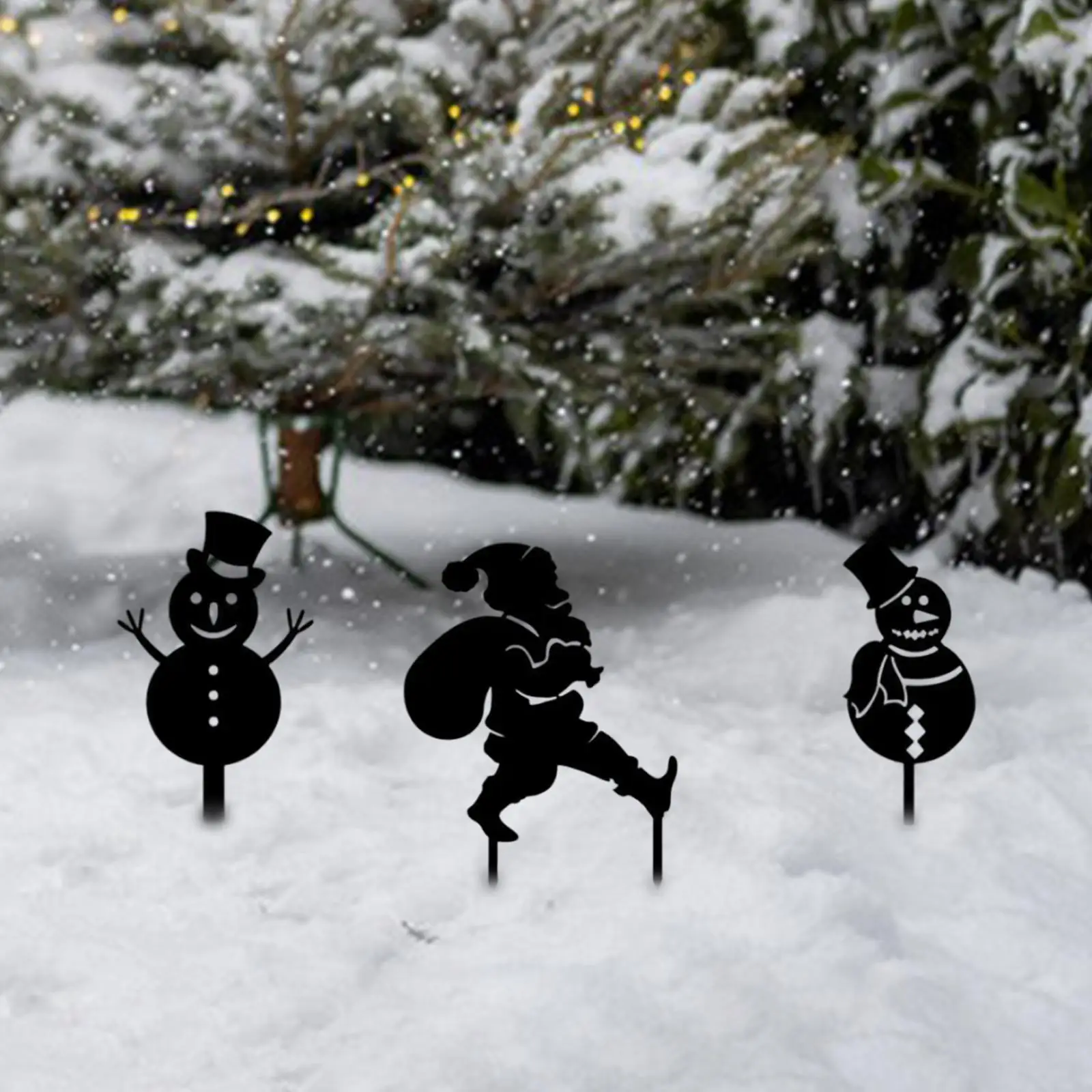 3 Pieces Garden Christmas Stakes Holiday Yard Art for Patio Backyard Walkway
3 Pieces Garden Christmas Stakes Holiday Yard Art for Patio Backyard Walkway
