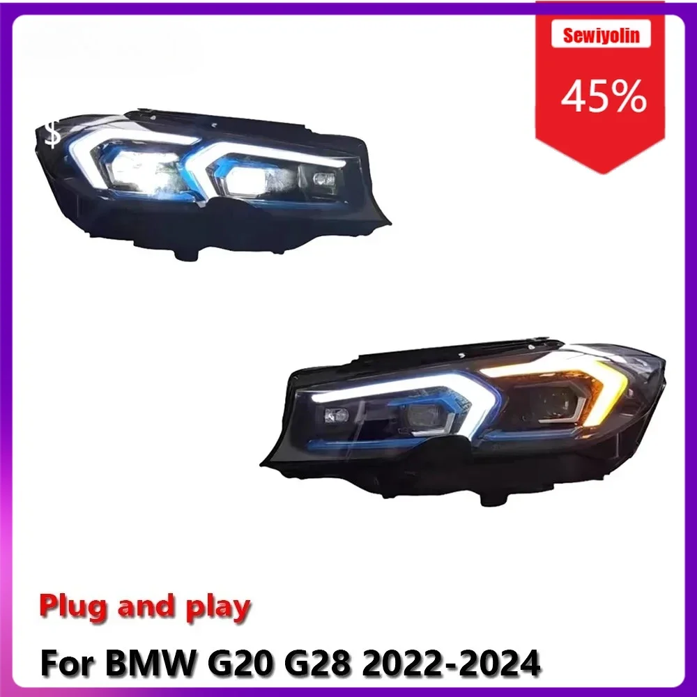 Sewiyolin автомобильные светодиодные лампы фары в сборе для BMW G20 G28 2022-2024 авто противотуманные фары DRL тормозной указатель поворота
Sewiyolin автомобильные светодиодные лампы фары в сборе для BMW G20 G28 2022-2024 авто противотуманные фары DRL тормозной указатель поворота