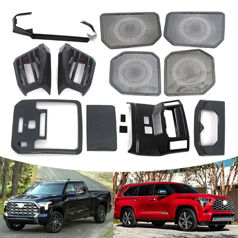 For Toyota Tundra XK70 Sequoia XK80 2023+ Carbon Fiber Interior Kit Cover Trim Car Central Console Panel Stickers Accessories
For Toyota Tundra XK70 Sequoia XK80 2023+ Carbon Fiber Interior Kit Cover Trim Car Central Console Panel Stickers Accessories