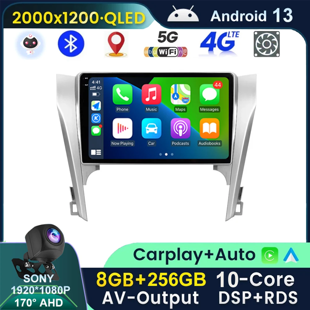 Мультимедийная магнитола для Toyota Camry, мультимедийная стерео-система на Android 13, с 10 ядерным процессором, видеоплеером, GPS, для Toyota Camry 8, 50, 55, 2012-2017, типоразмер 2 Din
Мультимедийная магнитола для Toyota Camry, мультимедийная стерео-система на Android 13, с 10 ядерным процессором, видеоплеером, GPS, для Toyota Camry 8, 50, 55, 2012-2017, типоразмер 2 Din