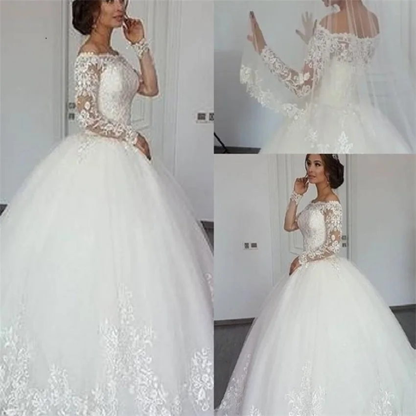 Boat Neck vestidos novia 2023 Wedding Dresses Princess Bride Dress Lace Appliques Long Sleeve Ball Gown vestidos para mujer
Boat Neck vestidos novia 2023 Wedding Dresses Princess Bride Dress Lace Appliques Long Sleeve Ball Gown vestidos para mujer