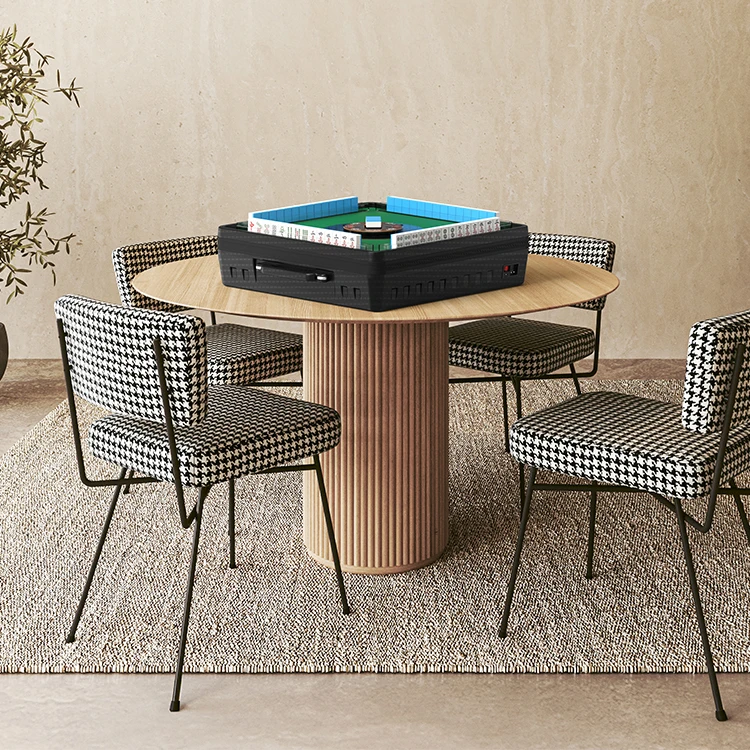 QUEYI Portable Automatic Mahjong Table for Camping Lightweight Mahjong Machine