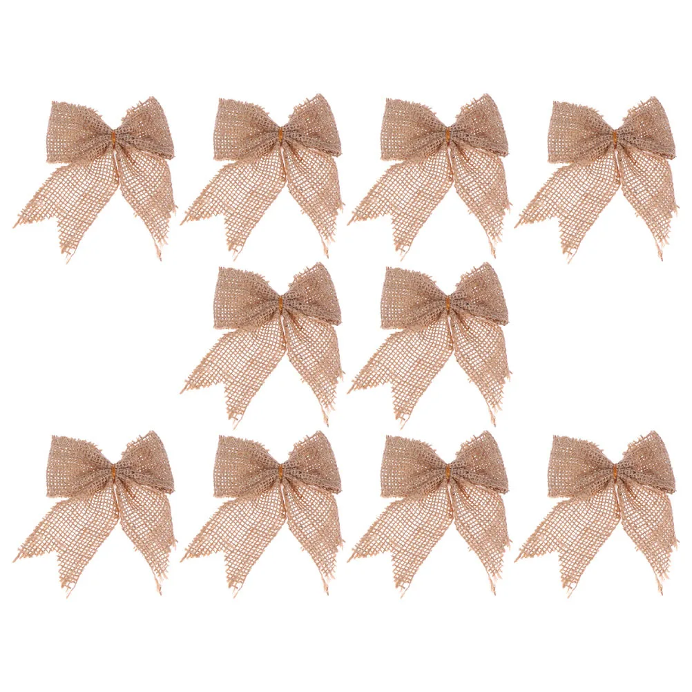 20Pcs Christmas Bow Linen Decorative Bows Xmas Tree Ornaments DIY Gift Wrapping Ribbon Present Wrapping Bows Xmas Bow Linen 
20Pcs Christmas Bow Linen Decorative Bows Xmas Tree Ornaments DIY Gift Wrapping Ribbon Present Wrapping Bows Xmas Bow Linen