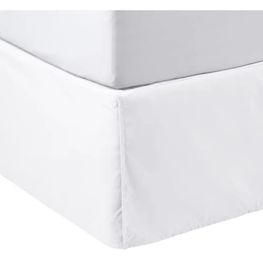 Lightweight Pleated Wrinkle Reitant Fade Reitant Bed kirt, hine Wahable, 16-Inch Drop, Queen, Bright White
Lightweight Pleated Wrinkle Reitant Fade Reitant Bed kirt, hine Wahable, 16-Inch Drop, Queen, Bright White