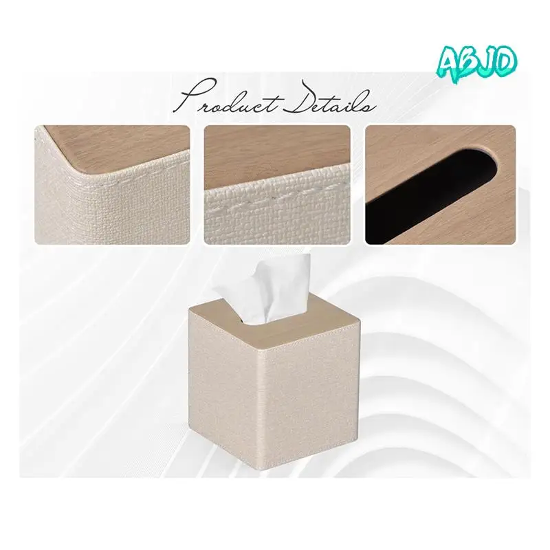 ABJO-Tissue Box Cover Square PU Leather Facial Tissue Box Holder For Dresser Bathroom Decor
ABJO-Tissue Box Cover Square PU Leather Facial Tissue Box Holder For Dresser Bathroom Decor