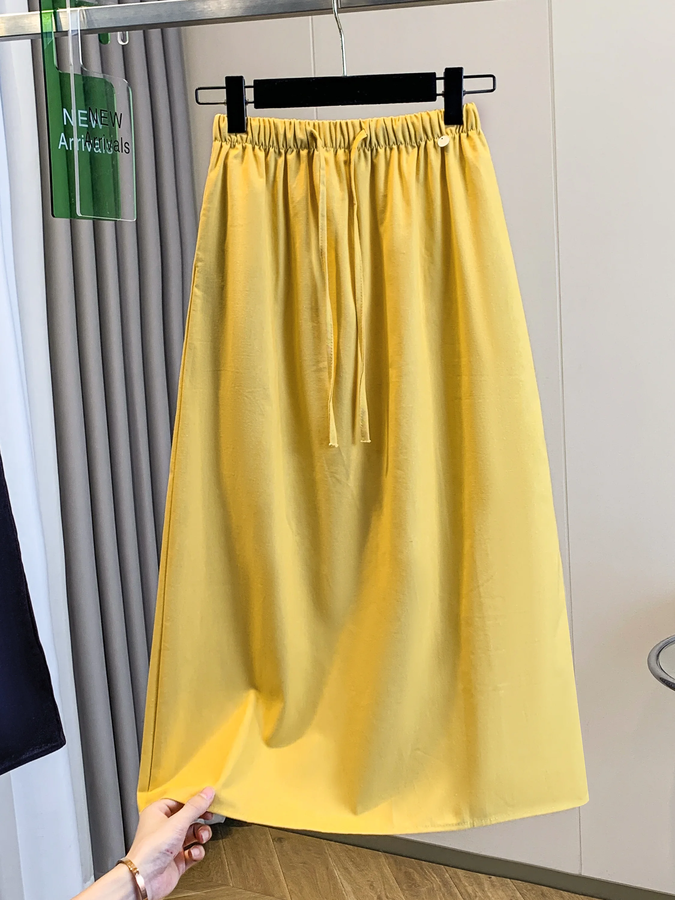 Loose A-Line Midi Skirt Women's Summer plus Size Fashion Elastic Waist Slimming Casual Linen Straight Cut Skirts
Loose A-Line Midi Skirt Women's Summer plus Size Fashion Elastic Waist Slimming Casual Linen Straight Cut Skirts