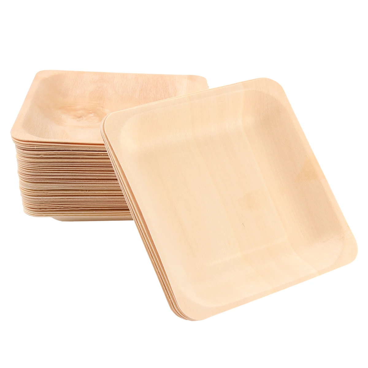 50pcs Wooden Plates Natural Wood Durable Eco Friendly Disposable Tableware Square Plates Bulk Food Serving
50pcs Wooden Plates Natural Wood Durable Eco Friendly Disposable Tableware Square Plates Bulk Food Serving