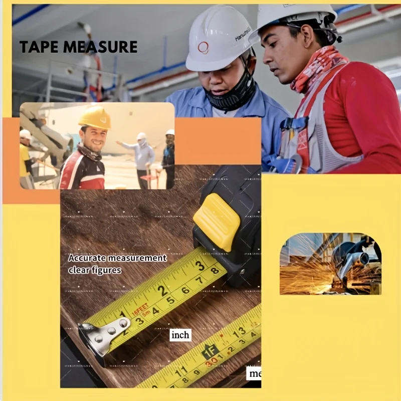 33Ft Retractable Steel Measuring Tape - Dual Imperial & Metric Scale, Durable For Engineers, Contractors, Diy, Architects & Wood
33Ft Retractable Steel Measuring Tape - Dual Imperial & Metric Scale, Durable For Engineers, Contractors, Diy, Architects & Wood