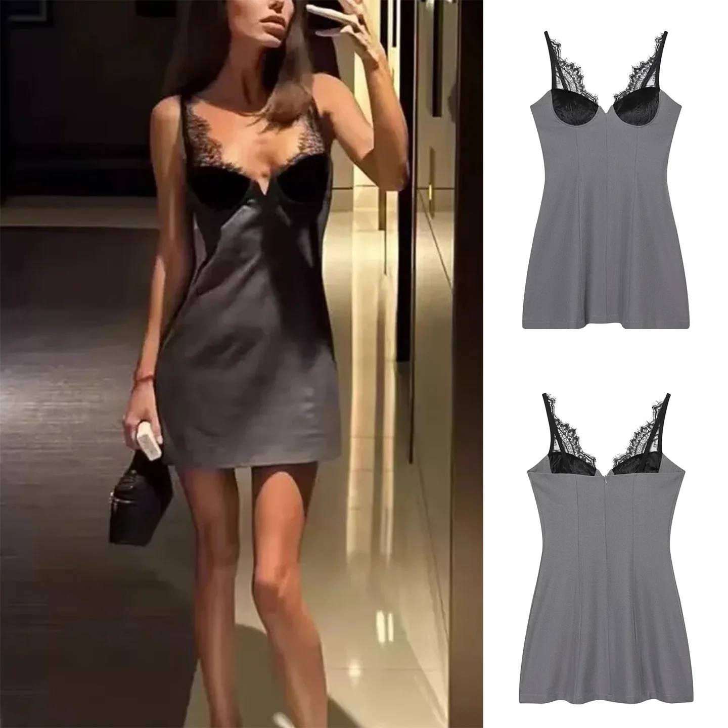 Сексуальная кружевная лоскутная юбка с глубоким V-образным вырезом Ne Svel ort Fit, женская юбка Fairy из полиэфирной ткани для поездок на работу, Sle
Сексуальная кружевная лоскутная юбка с глубоким V-образным вырезом Ne Svel ort Fit, женская юбка Fairy из полиэфирной ткани для поездок на работу, Sle