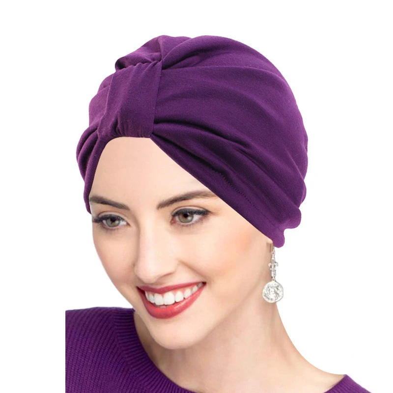 Indian Turban Muslim Women Hat Chemo Cancer Cap Solid Color Headwear Beanie Bonnet Islamic Headscarf Skullies Hair Loss
Indian Turban Muslim Women Hat Chemo Cancer Cap Solid Color Headwear Beanie Bonnet Islamic Headscarf Skullies Hair Loss