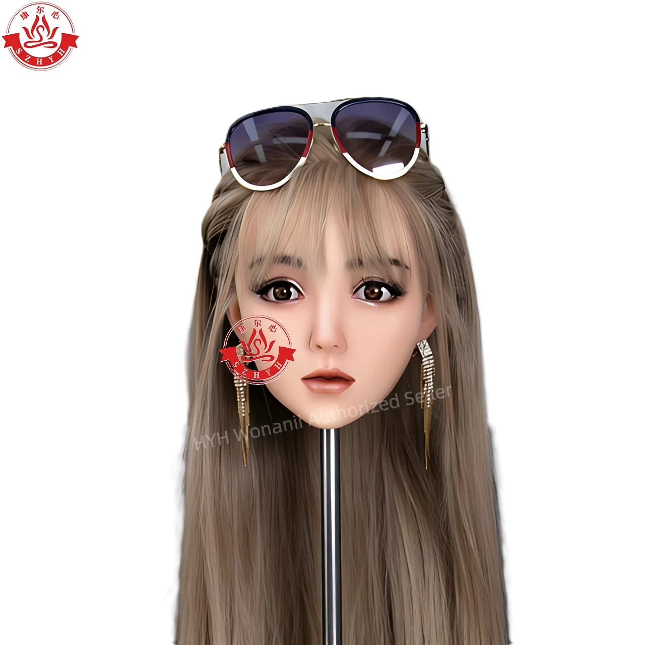 Wonanii Food Grade Silicone Big Head HYH-SHB-TS-0110, M16 Interface Open Mouth Teeth Tongue, Makeup Practice, Hairstyle Design
Wonanii Food Grade Silicone Big Head HYH-SHB-TS-0110, M16 Interface Open Mouth Teeth Tongue, Makeup Practice, Hairstyle Design