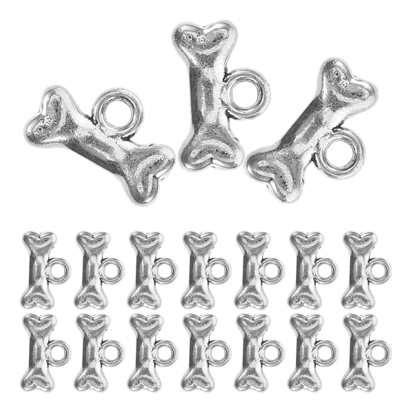 40pcs Dog Bone Pendant Retro Charms Silver Finish Cute Animal DIY Beads Bracelet Making Jewelry Accessories
40pcs Dog Bone Pendant Retro Charms Silver Finish Cute Animal DIY Beads Bracelet Making Jewelry Accessories