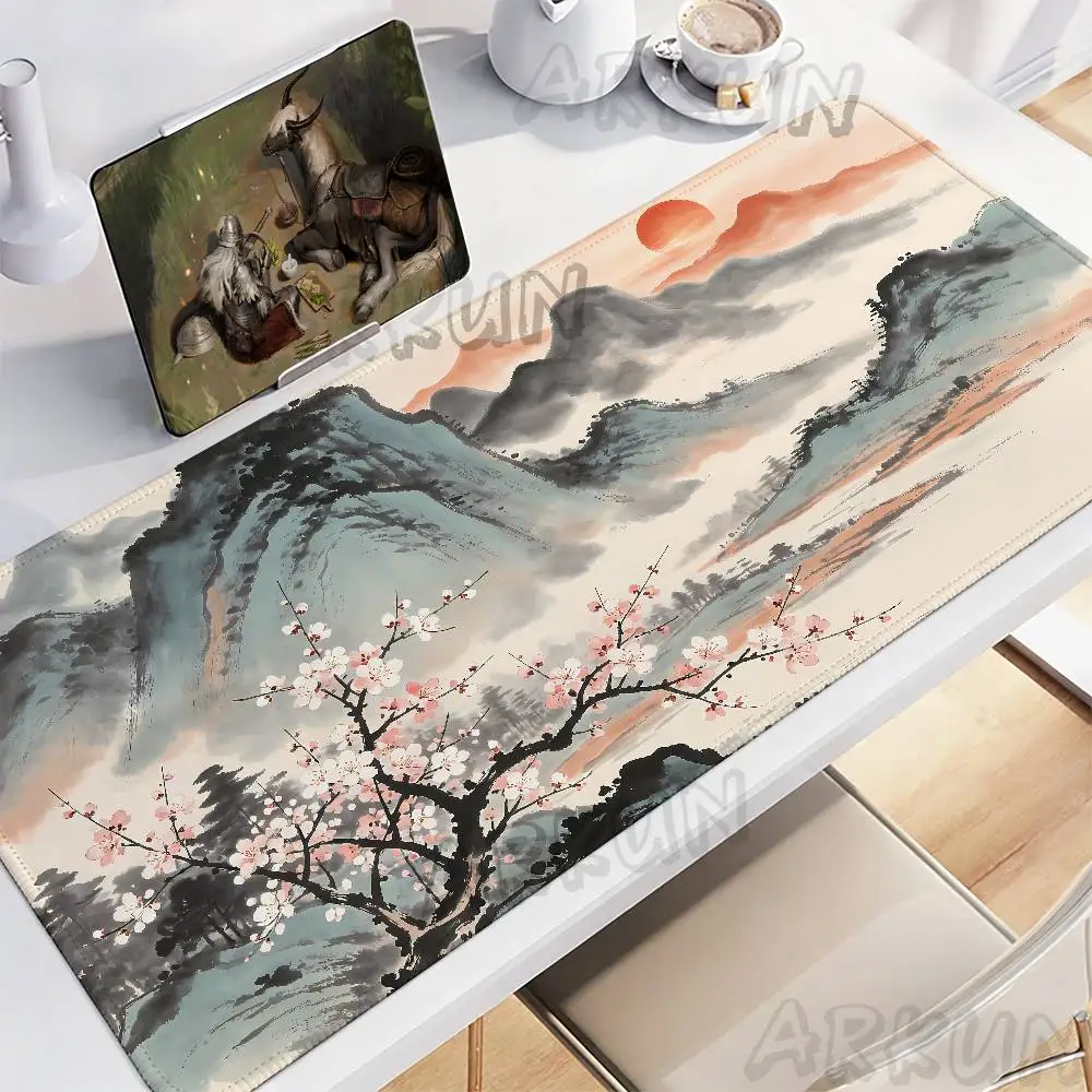 Landscape Ink Painting Mouse Pad Watercolor Mountain View Desk Mat Non-Slip Waterproof Smooth for Office Home Desktop Decoration
Landscape Ink Painting Mouse Pad Watercolor Mountain View Desk Mat Non-Slip Waterproof Smooth for Office Home Desktop Decoration