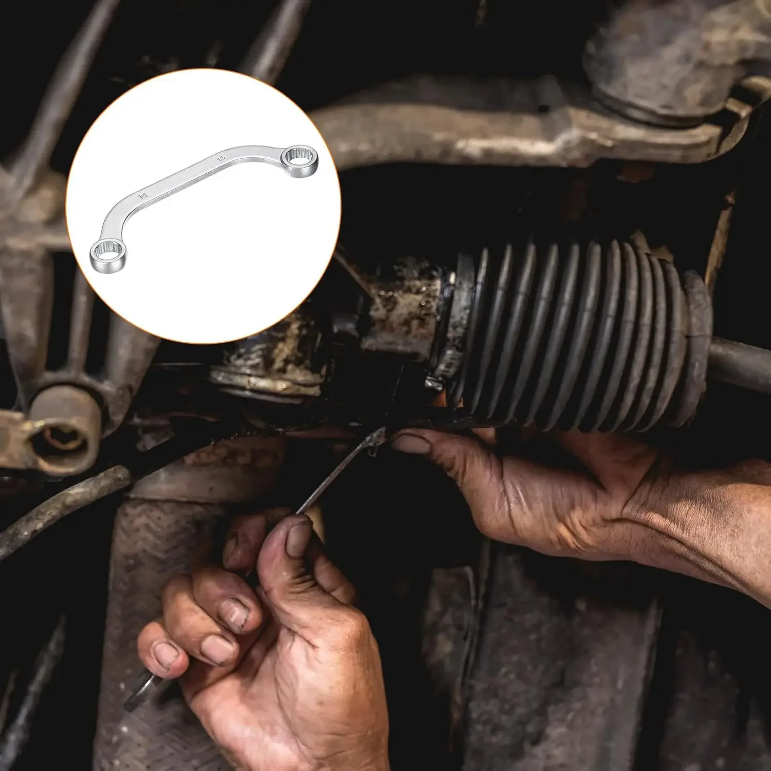 Automotive Repairs 12-point Socket Wrench U Shaped Ratchet Wrench Set Automotive Repair 5pcs Spanner Set Chrome Vanadium Steel
Automotive Repairs 12-point Socket Wrench U Shaped Ratchet Wrench Set Automotive Repair 5pcs Spanner Set Chrome Vanadium Steel