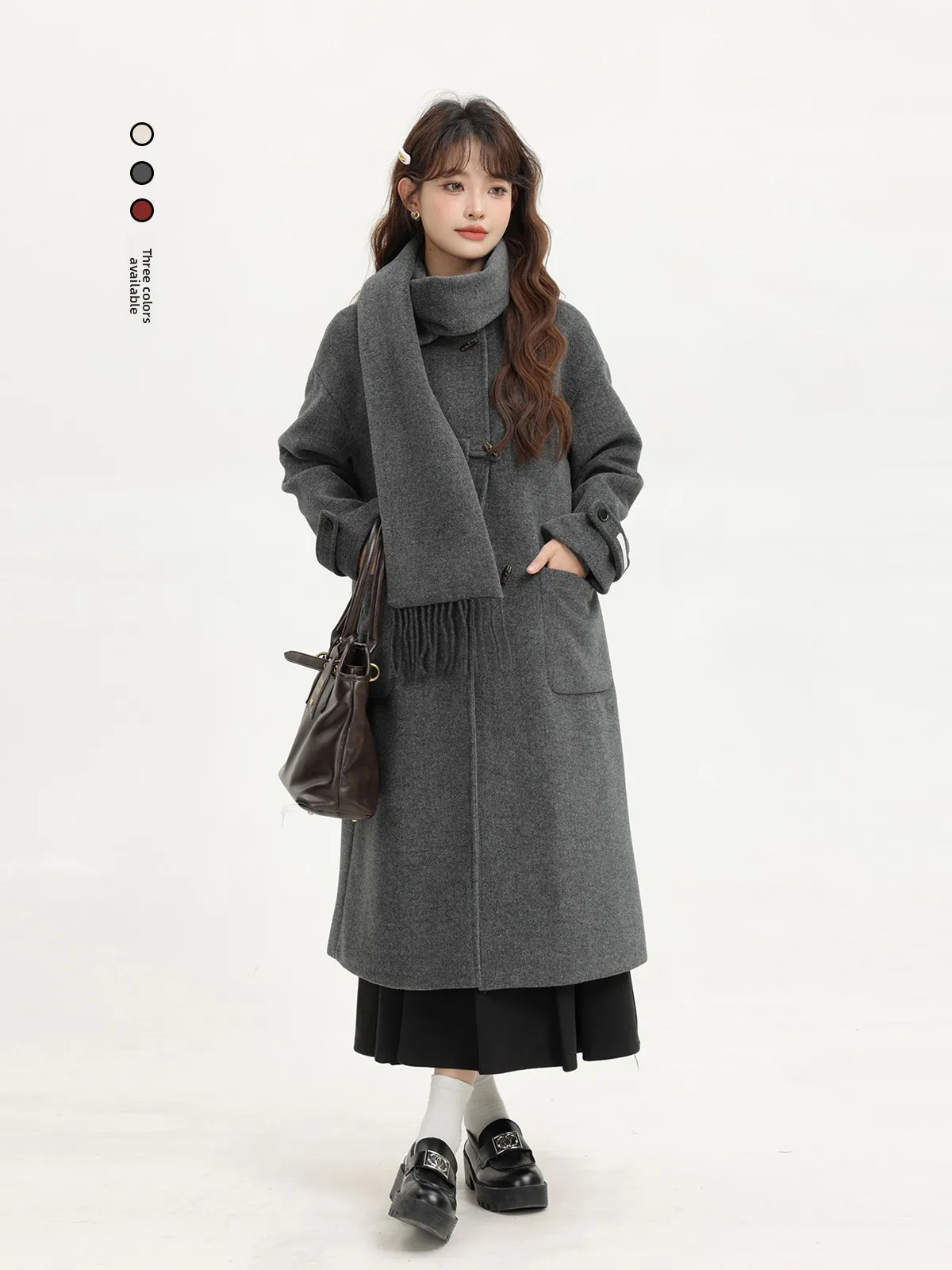 Зимнее шерстяное пальто Ele Deep ey из хлопка, универсальное пальто средней длины в стиле ретро от Xinmon Korean Sle Commute Faion
Зимнее шерстяное пальто Ele Deep ey из хлопка, универсальное пальто средней длины в стиле ретро от Xinmon Korean Sle Commute Faion