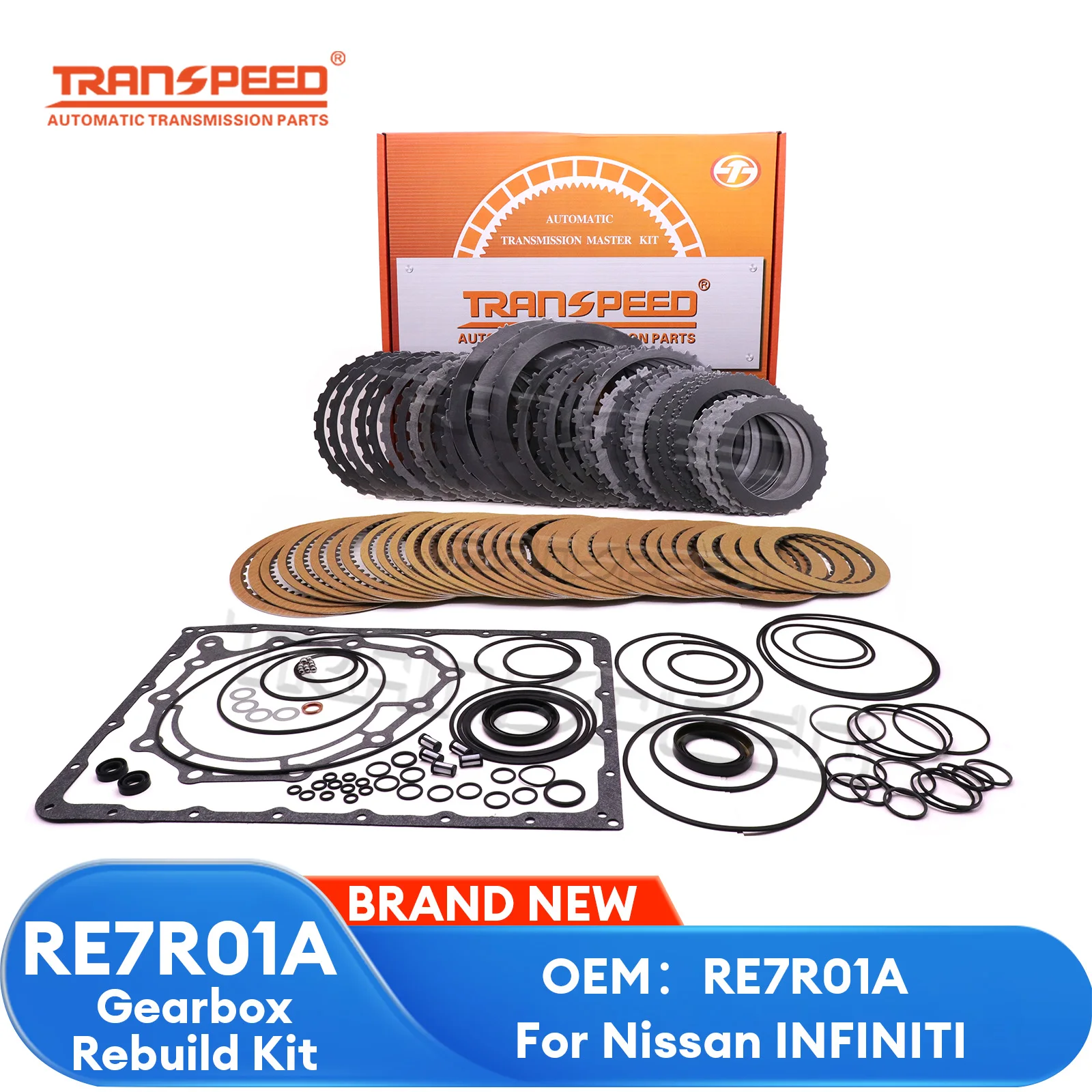 TRANSPEED RE7R01A Transmission Master Rebuild Kit For Infinity EX37 Q50 Q60 Q70 Q80 M56 FX50 FX50S G37 370Z 2008 On
TRANSPEED RE7R01A Transmission Master Rebuild Kit For Infinity EX37 Q50 Q60 Q70 Q80 M56 FX50 FX50S G37 370Z 2008 On