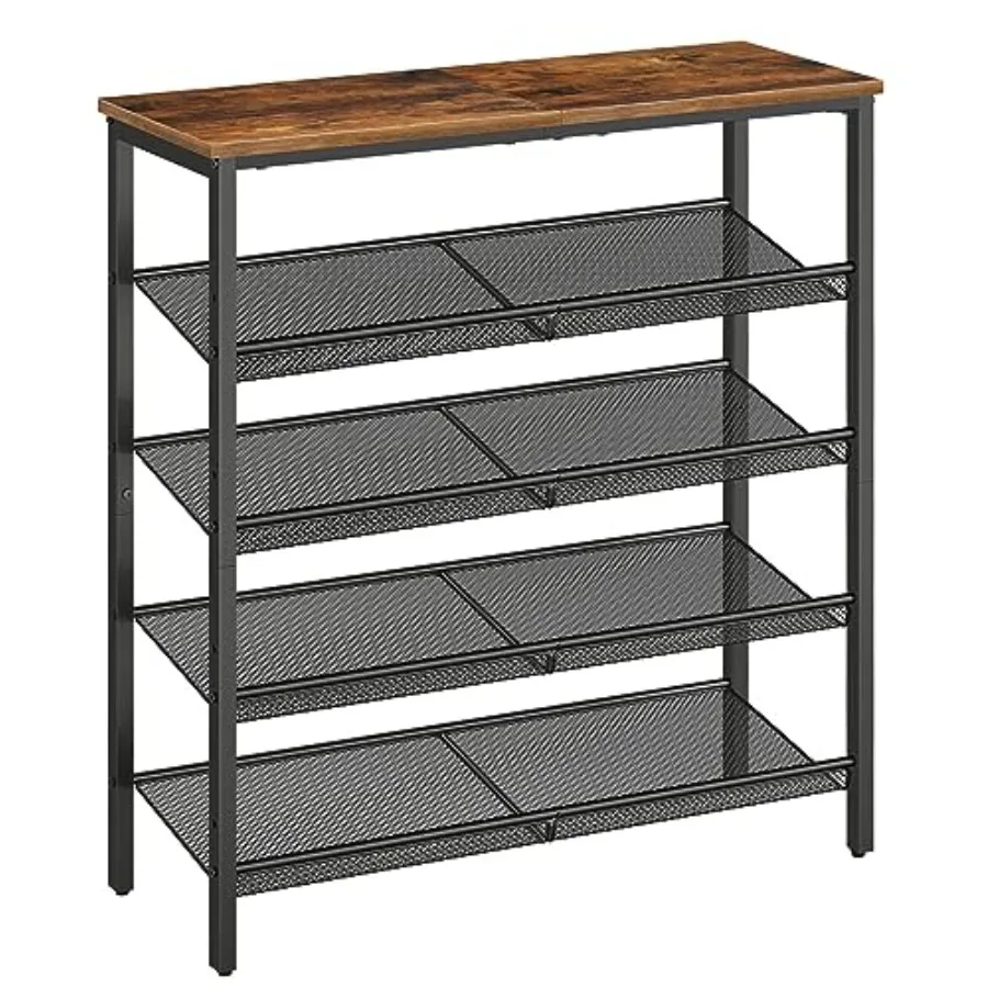 Shoe Rack for Entryway, 5-Tier Shoe Organizer with Adjustable Mesh Shelves, 16-20 Pairs of Shoes, Spacious Floor Mount, Metal,
Shoe Rack for Entryway, 5-Tier Shoe Organizer with Adjustable Mesh Shelves, 16-20 Pairs of Shoes, Spacious Floor Mount, Metal,