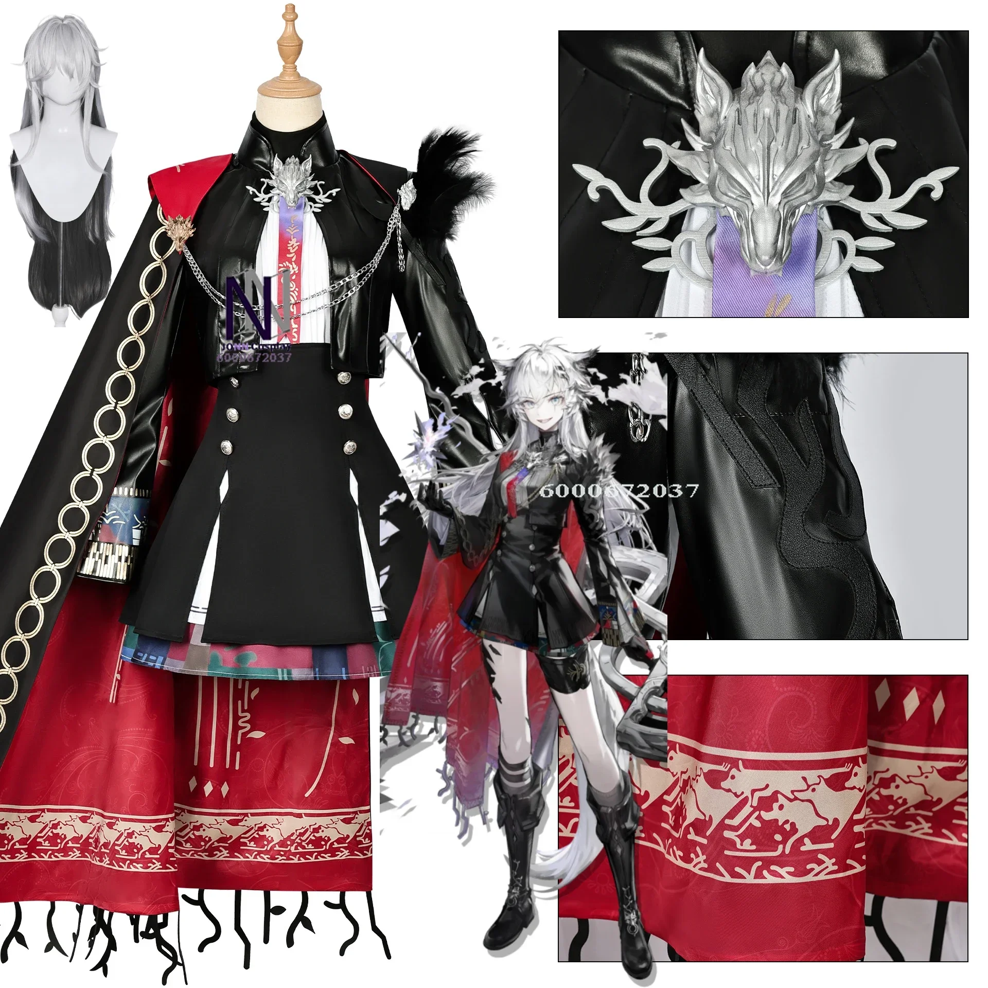Game Arknights Lappland The Decadenza Cosplay Costume for Women Role Play Comic Con Dress Hallowmas Party Wigs Animation Prop
Game Arknights Lappland The Decadenza Cosplay Costume for Women Role Play Comic Con Dress Hallowmas Party Wigs Animation Prop