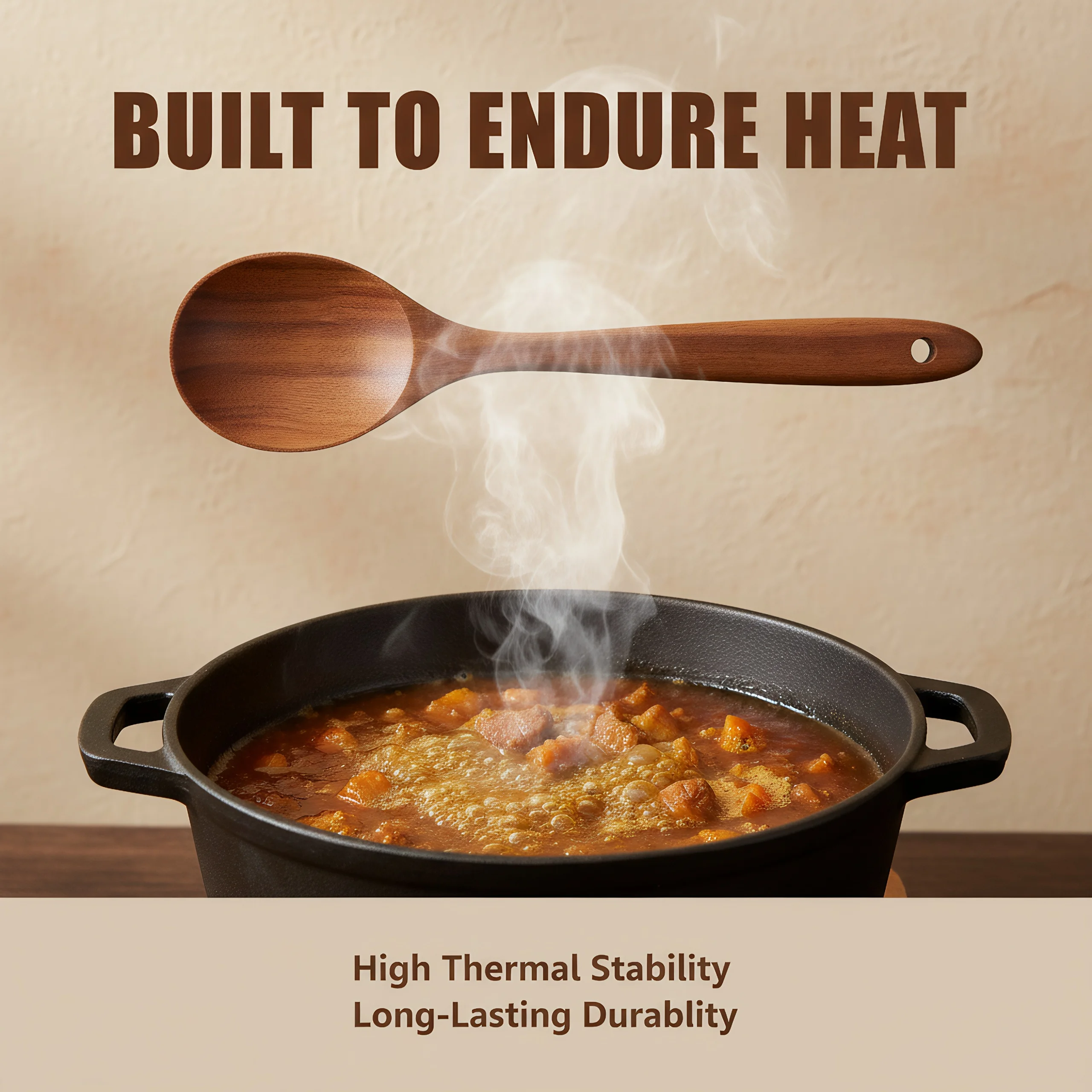 Luxury Wooden Cooking Set -Natural Grain & Heat-Resistant, 5Pc Multi-Shape (Spatula/Strainer/Spoon) for Eco Kitchen, Single Pack
Luxury Wooden Cooking Set -Natural Grain & Heat-Resistant, 5Pc Multi-Shape (Spatula/Strainer/Spoon) for Eco Kitchen, Single Pack