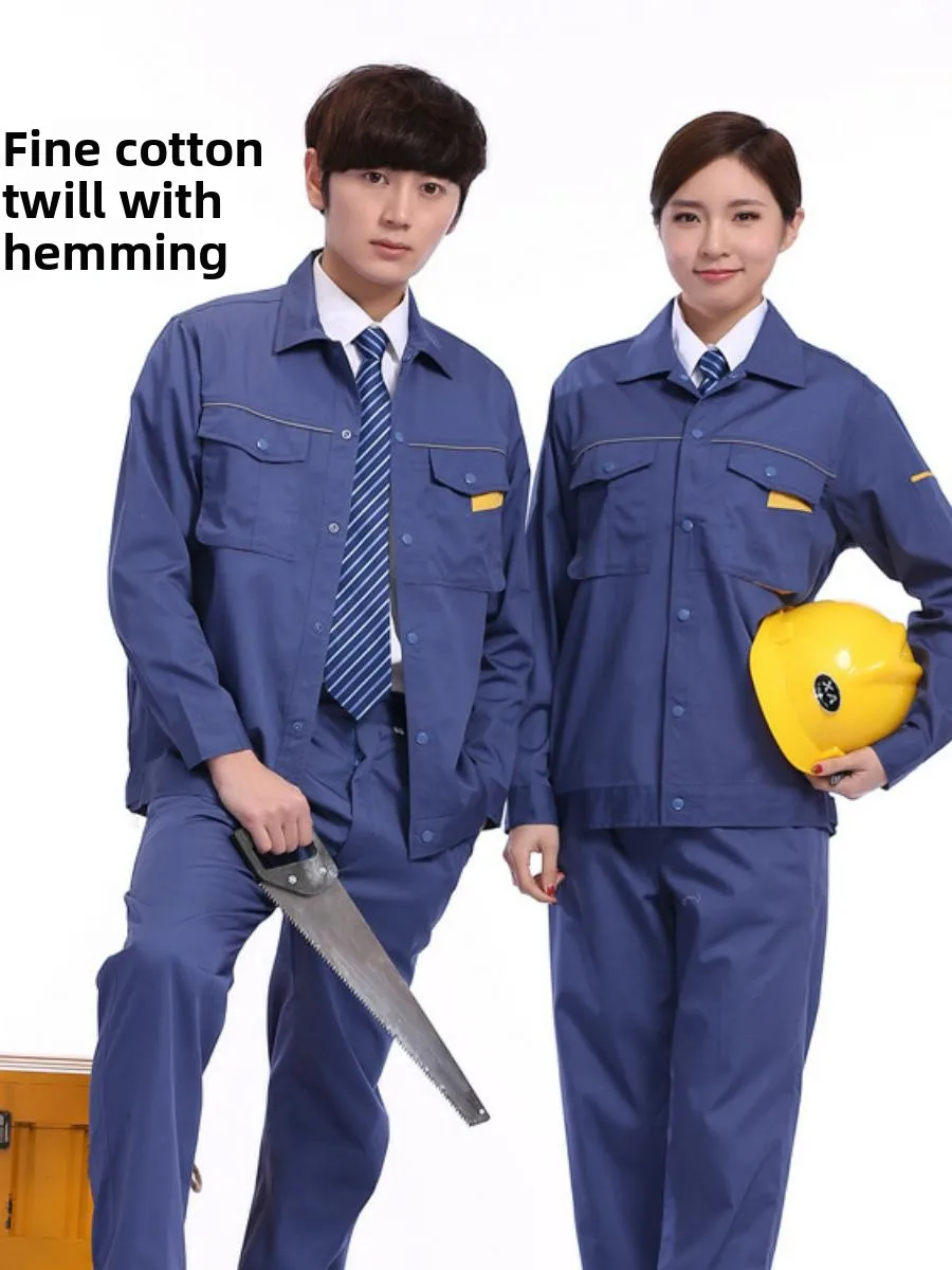 Мужская весенняя рабочая куртка из хлопка и полиэстера с длинным рукавом, тонкая, для строительных работ и уборки, защитный костюм для рабочих
Мужская весенняя рабочая куртка из хлопка и полиэстера с длинным рукавом, тонкая, для строительных работ и уборки, защитный костюм для рабочих