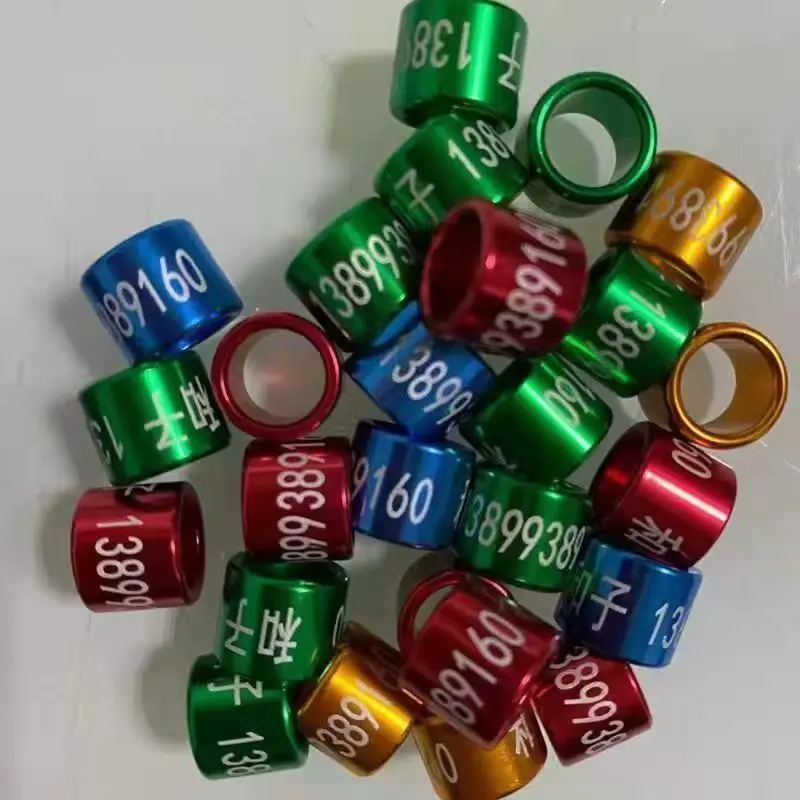 100Pcs Customized Pigeon Ring,Inner 8mm high 9mm,Personalized Pigeon Leg Band with Name,Phone Number,Breeding & Racing Pigeon
100Pcs Customized Pigeon Ring,Inner 8mm high 9mm,Personalized Pigeon Leg Band with Name,Phone Number,Breeding & Racing Pigeon