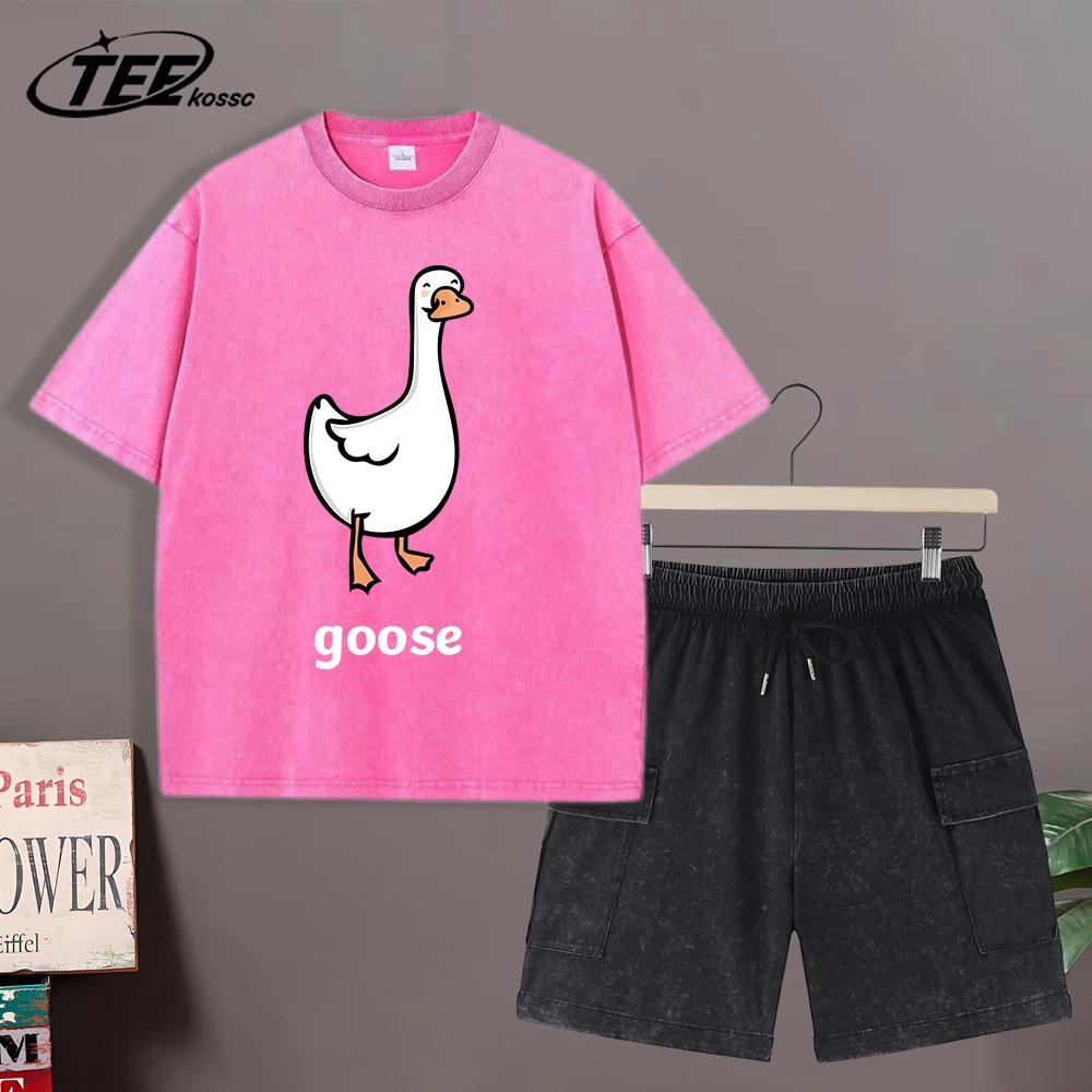 Футболка с принтом «Гусь делает людей счастливыми», мужская летняя одежда с круглым вырезом, мягкий хлопок, короткий рукав, повседневная свободная футболка, комплект
Футболка с принтом «Гусь делает людей счастливыми», мужская летняя одежда с круглым вырезом, мягкий хлопок, короткий рукав, повседневная свободная футболка, комплект
