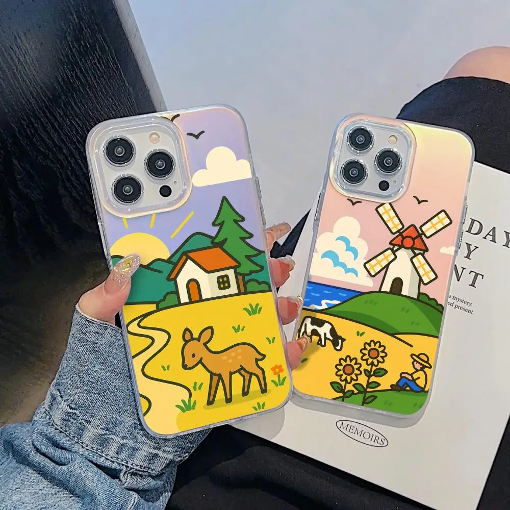 Unique Comic Scenery Phone Case For iPhone 17 16 15 14 13 12 11 Pro Max Plus Transparent Aurora Laser Gradient Cover
Unique Comic Scenery Phone Case For iPhone 17 16 15 14 13 12 11 Pro Max Plus Transparent Aurora Laser Gradient Cover