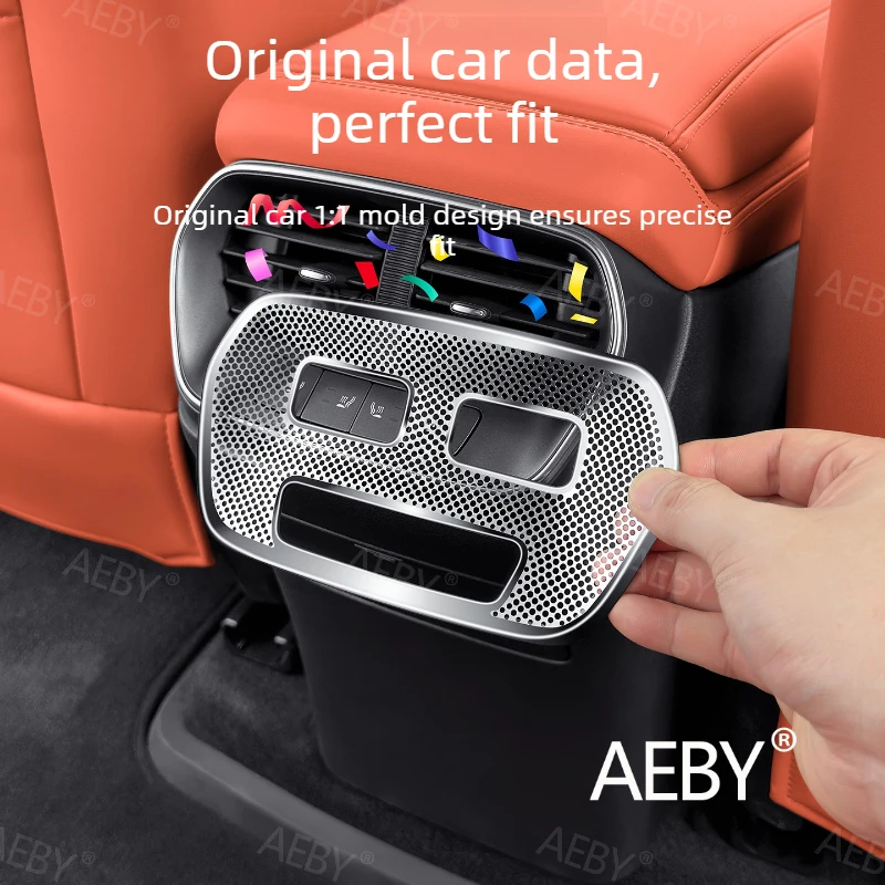 For BYD Sealion 7 2024 Rear AC Vent Cover,Stainless Steel Air Outlet Protector,Rear vent cover kit,Anti-Dust Interior,Interior
For BYD Sealion 7 2024 Rear AC Vent Cover,Stainless Steel Air Outlet Protector,Rear vent cover kit,Anti-Dust Interior,Interior