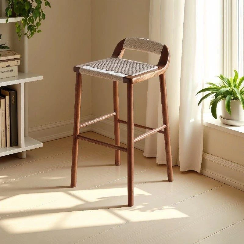 New Chinese Style Home Woven Used Solid Wood Bar High Stools Simple Front Stools
New Chinese Style Home Woven Used Solid Wood Bar High Stools Simple Front Stools