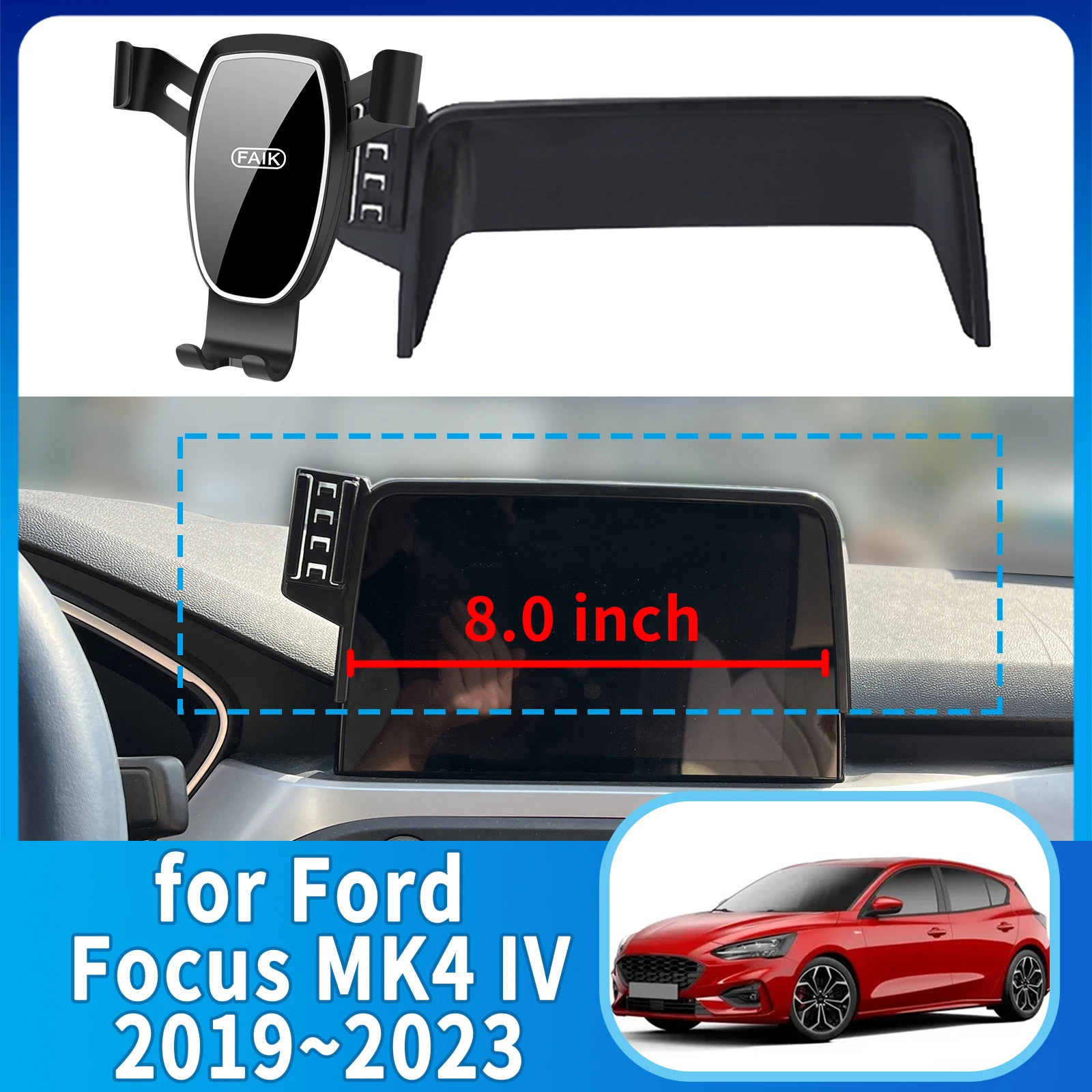 fit for Ford Focus MK4 IV 2019 2020-2023 (8in) Anti-Shake Screen Base Phone Holder Mount Stand Dedicated Car accessoires
fit for Ford Focus MK4 IV 2019 2020-2023 (8in) Anti-Shake Screen Base Phone Holder Mount Stand Dedicated Car accessoires