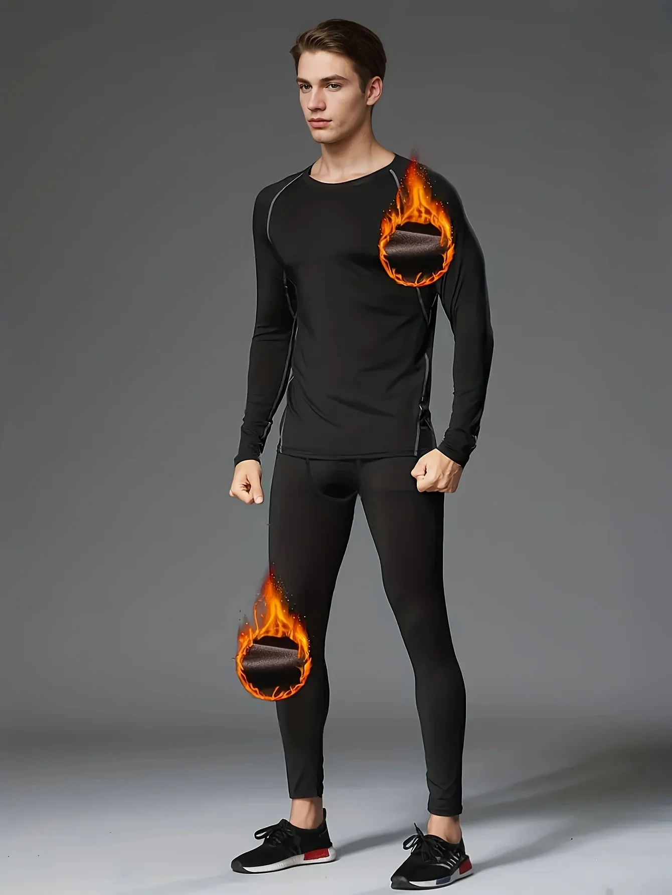 Warm sports tight-fitting suits, quick-drying sports T-shirts, men's and women's fitness wear, basketball, running and yoga wear
Warm sports tight-fitting suits, quick-drying sports T-shirts, men's and women's fitness wear, basketball, running and yoga wear