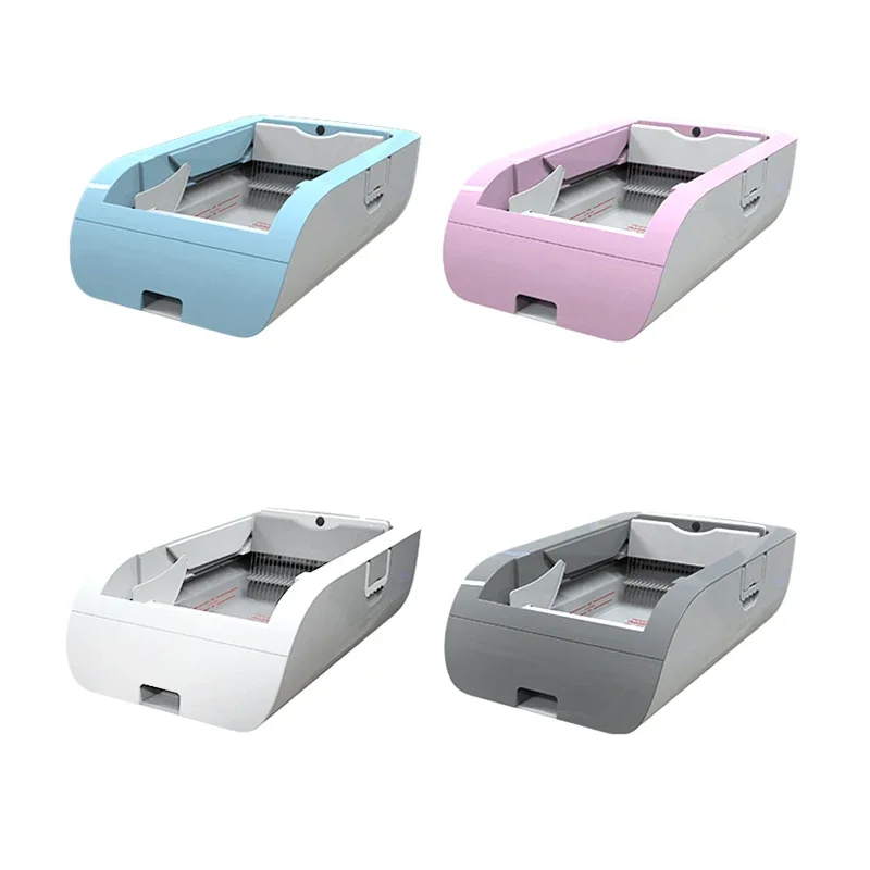 APP remote control fully automatic large space anti-stick Self-cleaning smart cat litter box
APP remote control fully automatic large space anti-stick Self-cleaning smart cat litter box