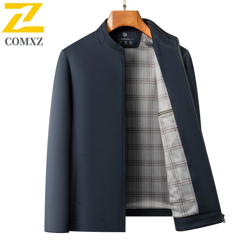 COMXZ Light Luxury Jacket Handsome Designer Stand Collar Solid Color Business Banquet Wedding Coat Casual Men Windbreaker Jacket
COMXZ Light Luxury Jacket Handsome Designer Stand Collar Solid Color Business Banquet Wedding Coat Casual Men Windbreaker Jacket