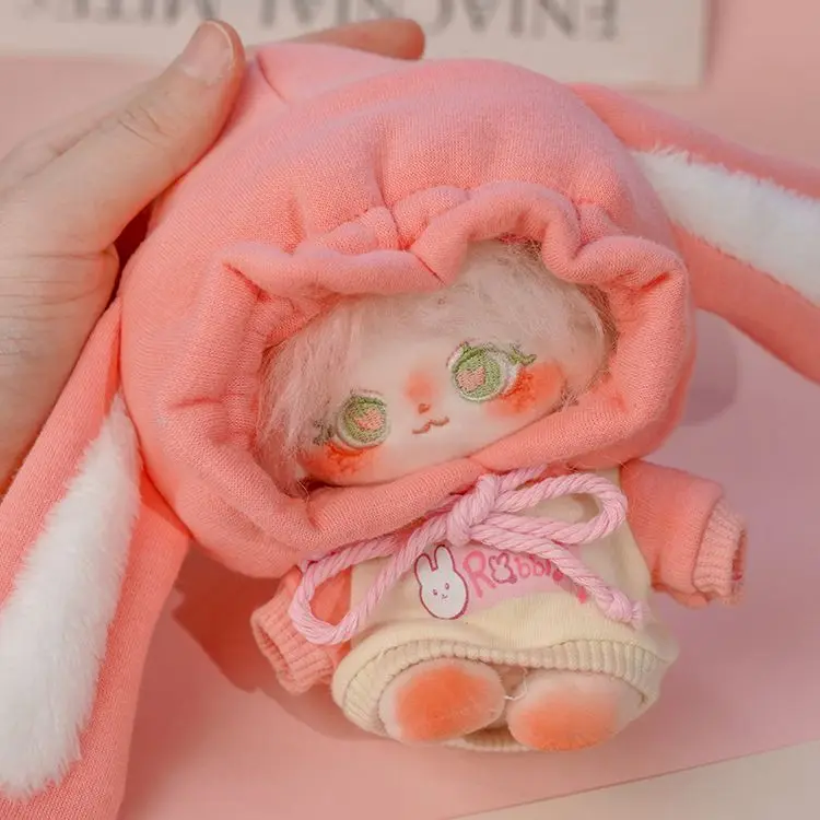 Оригинальный костюм Kawaii толстовка с кроликом, 10 см, плюшевая набивная кукла, одежда Kpop, косплей, сменная одежда, подарок на день рождения
Оригинальный костюм Kawaii толстовка с кроликом, 10 см, плюшевая набивная кукла, одежда Kpop, косплей, сменная одежда, подарок на день рождения