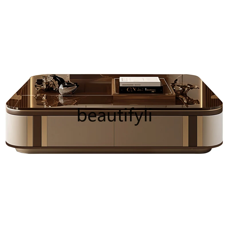 Italian light luxury living room home modern simple small apartment storage TV cabinet coffee table combination
Italian light luxury living room home modern simple small apartment storage TV cabinet coffee table combination