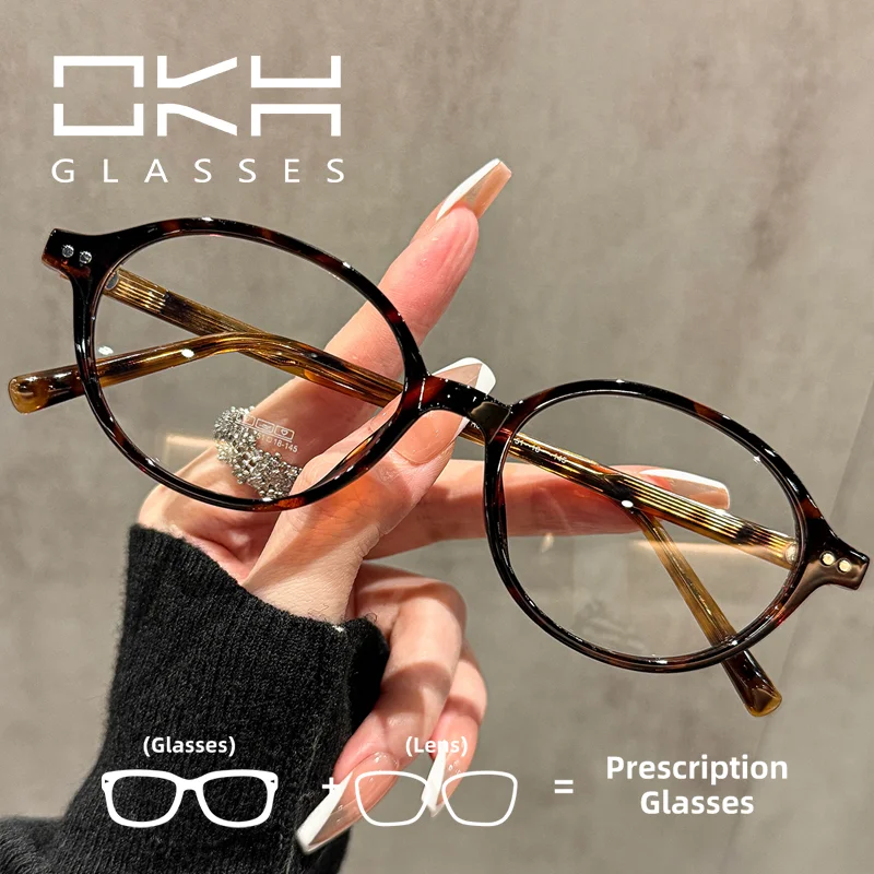OKH Literary Sense Oval Frame TR Frame Reading Glasses Prescription Eyeglasses Myopia for Women and Men
OKH Literary Sense Oval Frame TR Frame Reading Glasses Prescription Eyeglasses Myopia for Women and Men