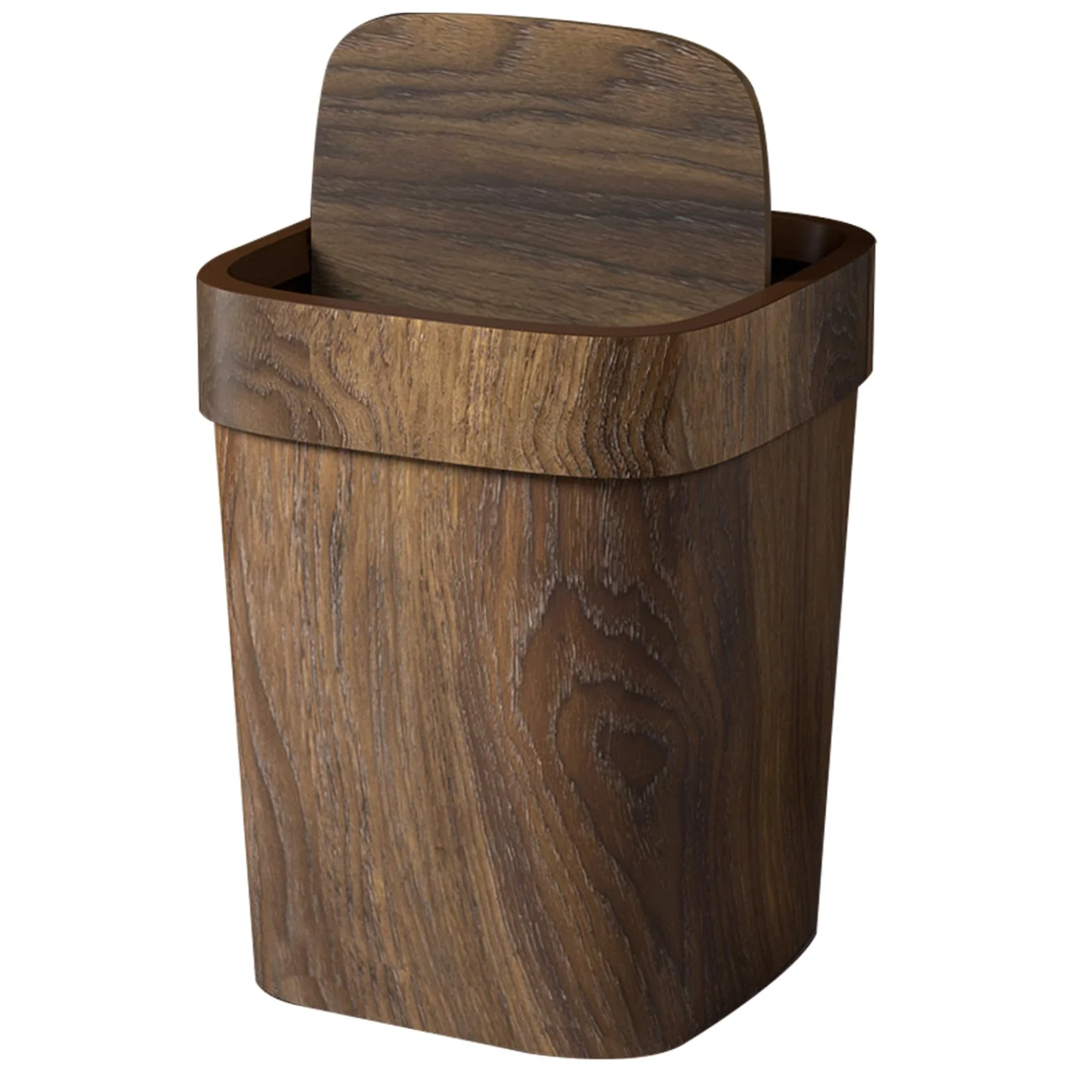 Imitation Wood Trash Can Rectangular Trash Bin Dustproof Trash Can Garbage Container with Lid for Bedroom Living Room Kitchen
Imitation Wood Trash Can Rectangular Trash Bin Dustproof Trash Can Garbage Container with Lid for Bedroom Living Room Kitchen