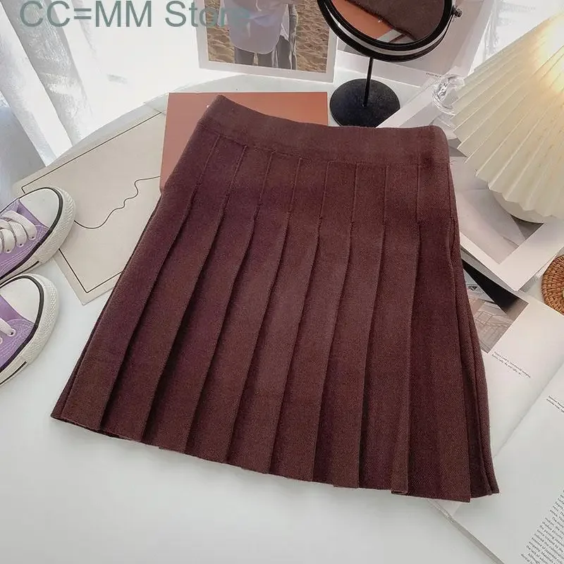 New Knitted Pleated Skirts for Autumn Winter Fashion Mini Skirts Thicken Sweater Skirt Red Black Gray Coffee
New Knitted Pleated Skirts for Autumn Winter Fashion Mini Skirts Thicken Sweater Skirt Red Black Gray Coffee
