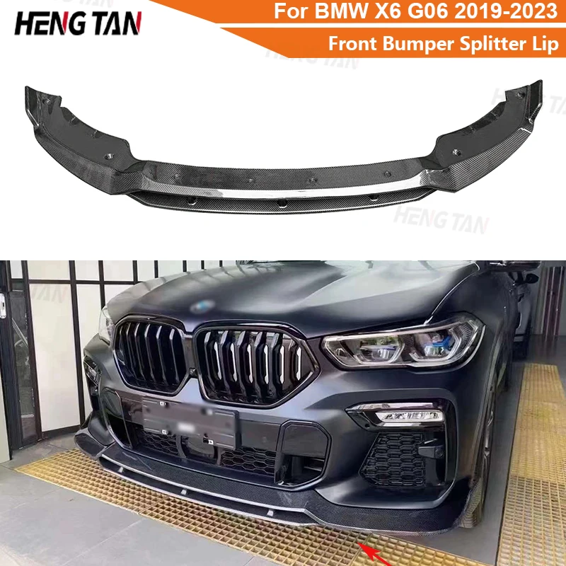 Carbon Fiber For BMW X6 G06 2019-2023 Car Front Bumper Splitter Front Lip Chin Spoiler Diffuser Parts Upgrade Body kit
Carbon Fiber For BMW X6 G06 2019-2023 Car Front Bumper Splitter Front Lip Chin Spoiler Diffuser Parts Upgrade Body kit