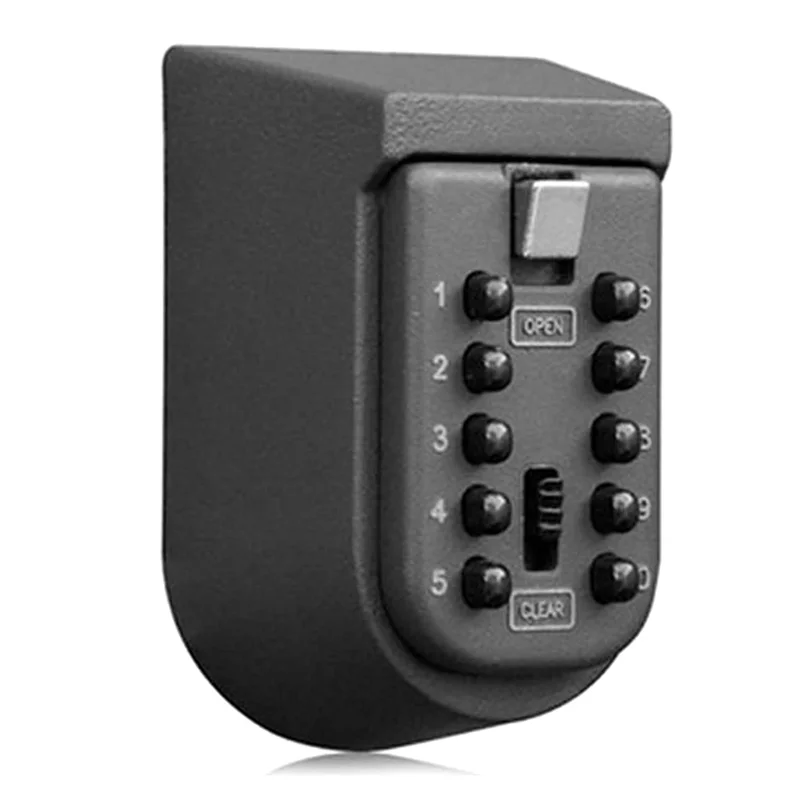 Key Lock Box for Outside Wall Mount, Key Storage Box, 10-Digits Combination Lockbox Button Key Box for Home
Key Lock Box for Outside Wall Mount, Key Storage Box, 10-Digits Combination Lockbox Button Key Box for Home