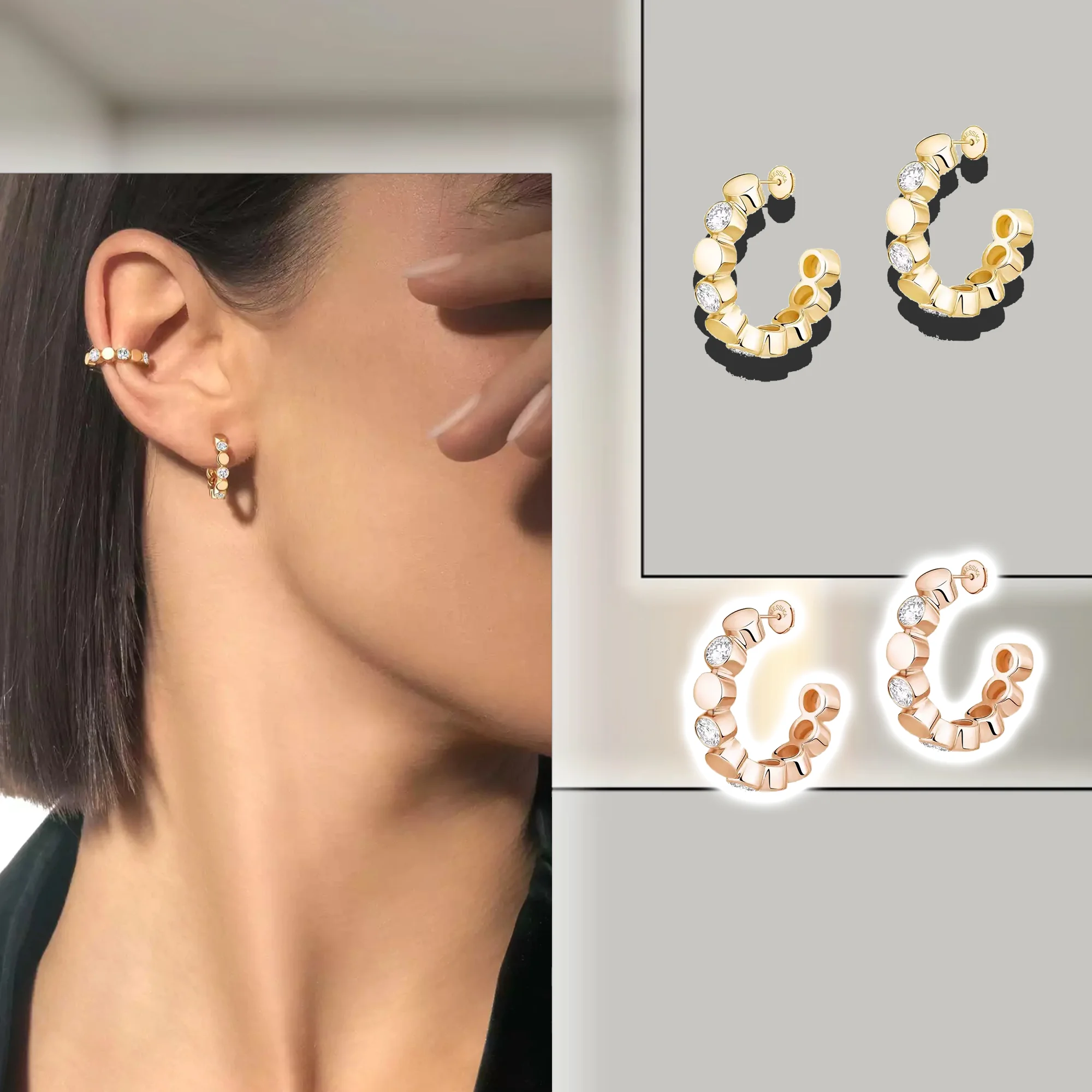 Zircon fashion niche exquisite pure silver ear clip earrings S925 women's earrings birthday gift for family D-Vibes
Zircon fashion niche exquisite pure silver ear clip earrings S925 women's earrings birthday gift for family D-Vibes