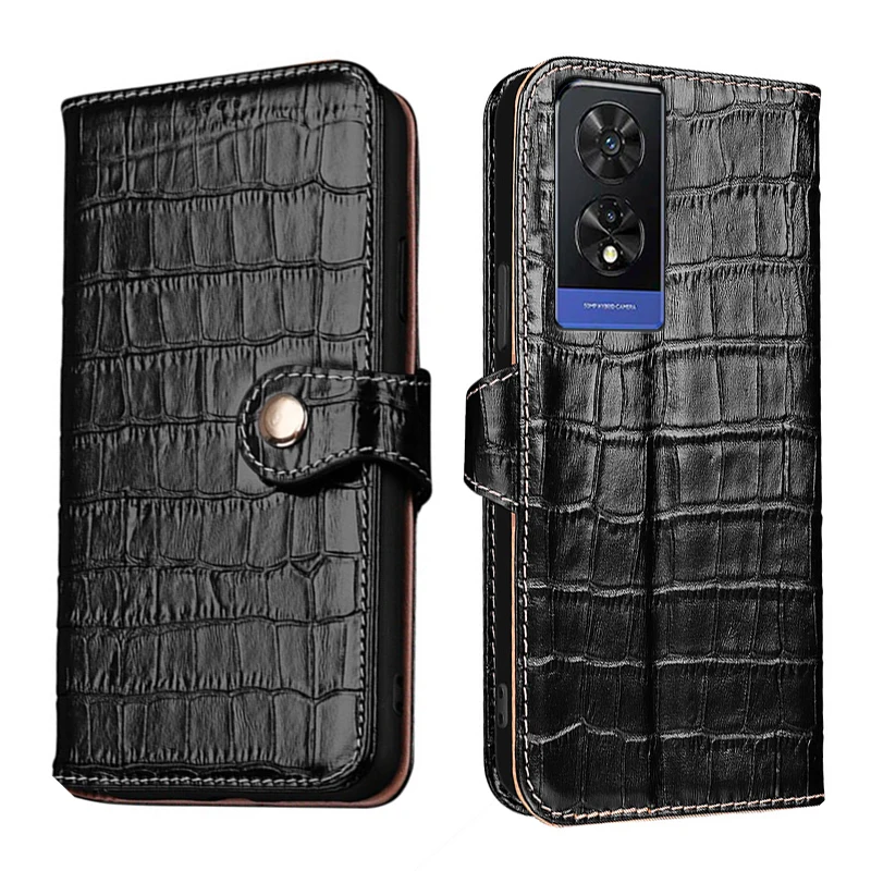 100% Real Leather Crocodile Texture card Slot Wallet Cover For TCL 505 505s 503 501 Filp Magnetic button shockproof phone Case
100% Real Leather Crocodile Texture card Slot Wallet Cover For TCL 505 505s 503 501 Filp Magnetic button shockproof phone Case