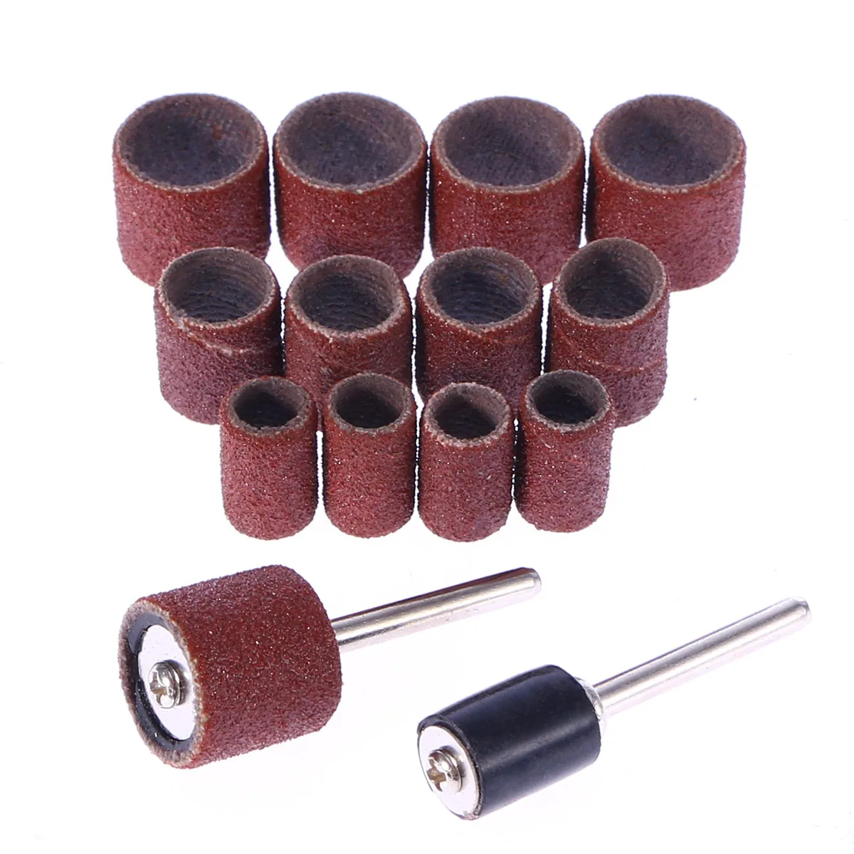 102Pcs Sanding Drum Bands Set 80 Grit for Rotary Tools Nail Drill Home Craft Woodwork Carving Etching Grinding Sanding
102Pcs Sanding Drum Bands Set 80 Grit for Rotary Tools Nail Drill Home Craft Woodwork Carving Etching Grinding Sanding