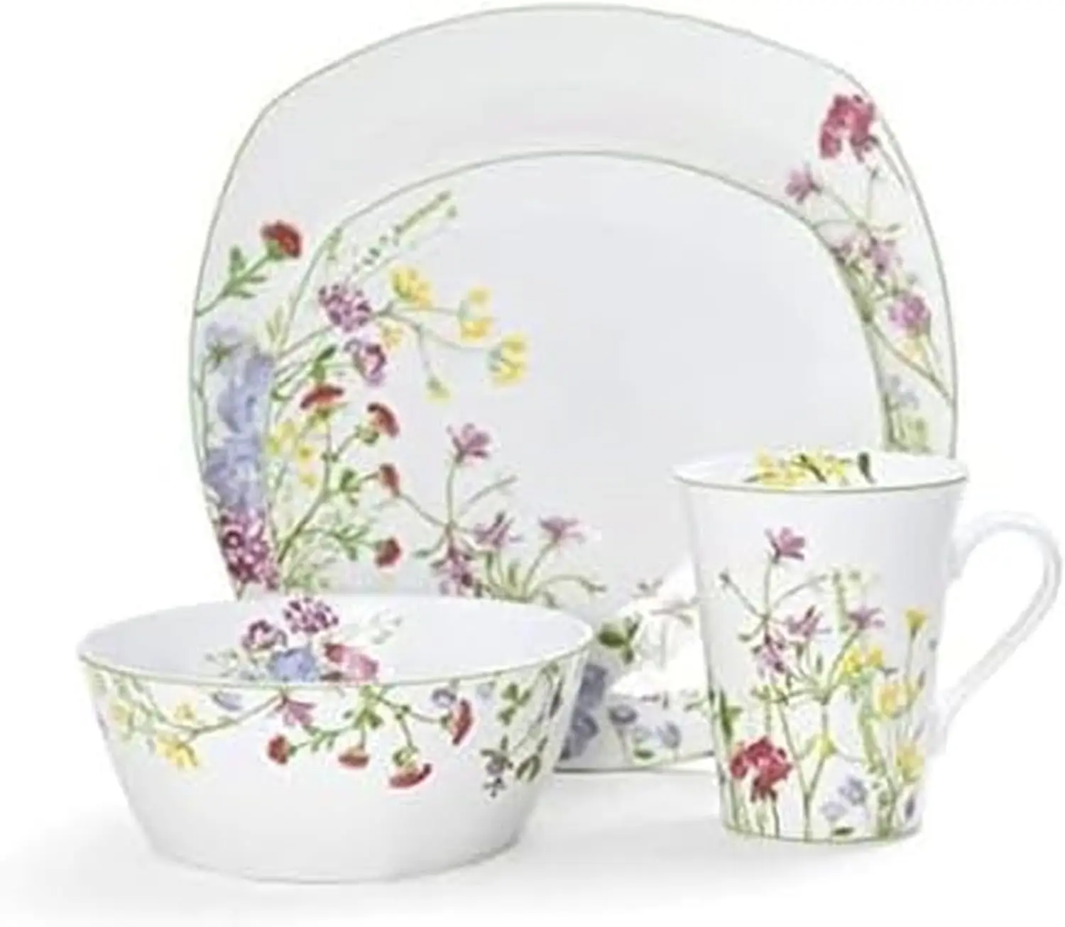 Wildflower Garden 16-Piece Dinnerware Set, Service for 4 - Elegant Floral Design, Durable Porcelain
Wildflower Garden 16-Piece Dinnerware Set, Service for 4 - Elegant Floral Design, Durable Porcelain